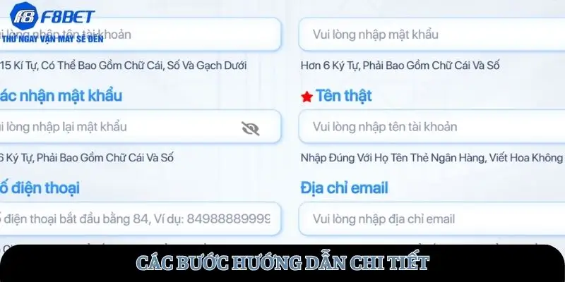 Các bước hướng dẫn chi tiết