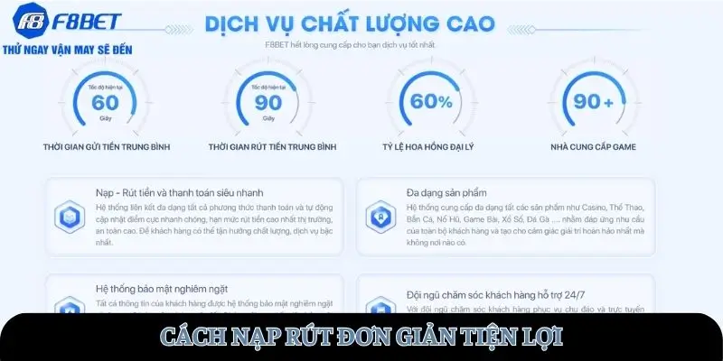 Cách nạp rút đơn giản tiện lợi