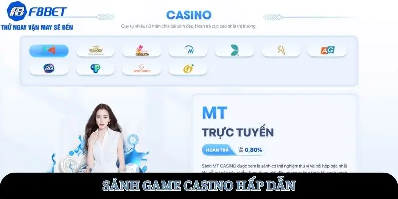 Sảnh game casino hấp dẫn